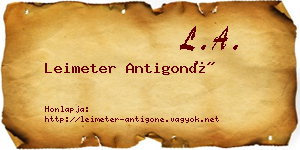 Leimeter Antigoné névjegykártya